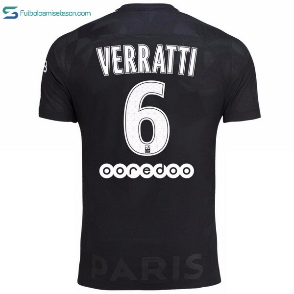 Camiseta Paris Saint Germain 3ª Verratti 2017/18